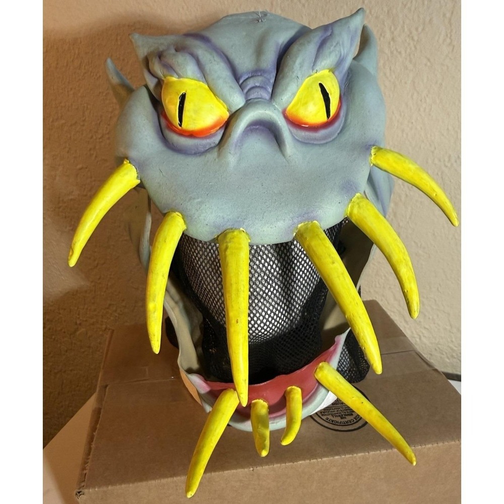 1999 Paper‎ Magic Group Big Mouth Neon Beast Adult Latex Halloween Demon Mask